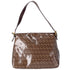 Fendi Zucchino Mama Forever Hobo Dark Beige Brown Multi Coated Canvas